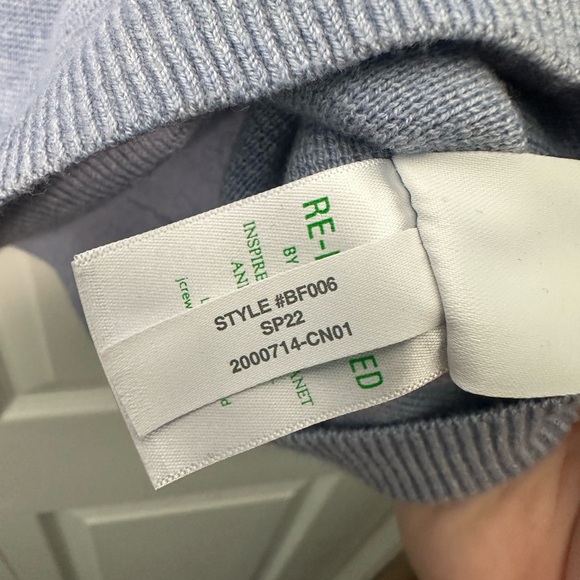 J.Crew 3x blue cardigan balloon sleeve - Picture 9 of 13